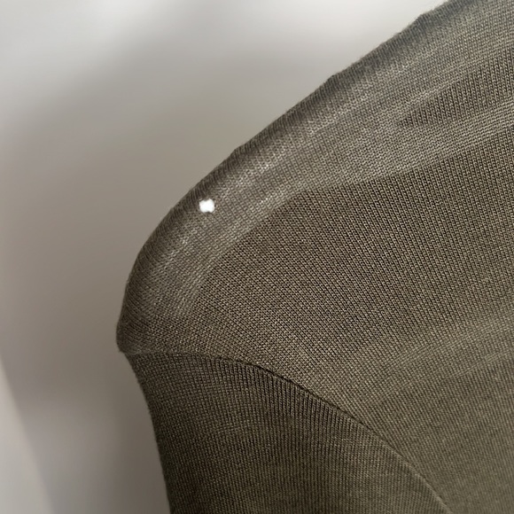 Zara Olive Green High Low Top Size Medium - Picture 5 of 5